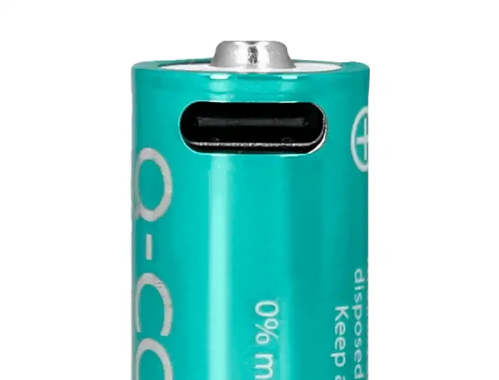 Q-Connect Pilas AA Recargables USB-C 1400mAh, Pack de 4 Unidades Q-Connect Pilas AA Recargables USB-C 1400mAh, Pack de 4 Unidades