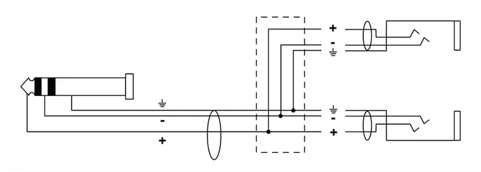 Cordial Cable Y Jack Estéreo/2 Mini-Jacks Estéreo Hembra 30 Cm