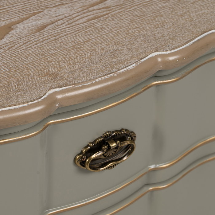 Mesita Taupe Madera 50 X 35 X 60 cm