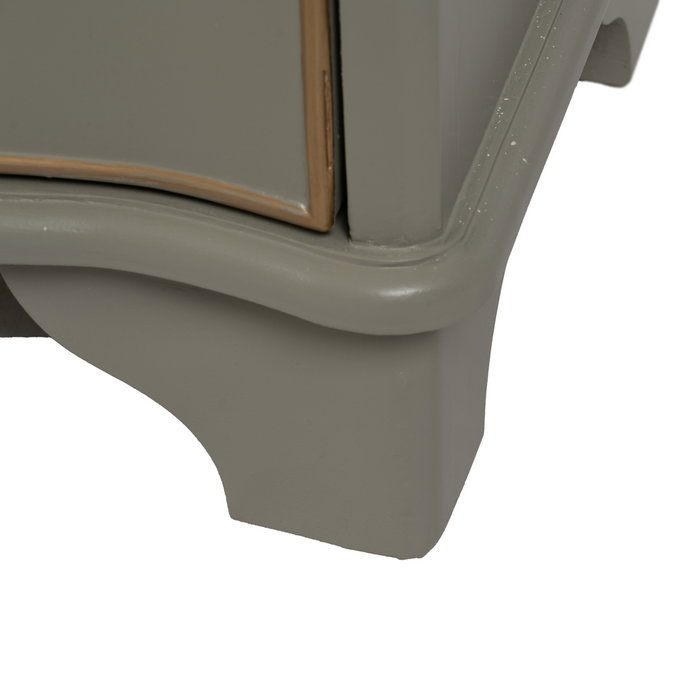 Mesita Taupe Madera 50 X 35 X 60 cm