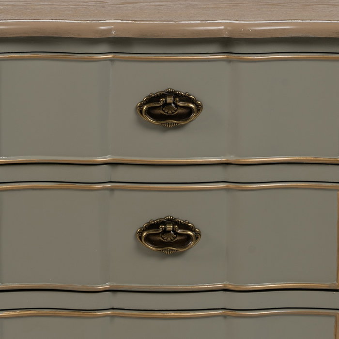 Mesita Taupe Madera 50 X 35 X 60 cm