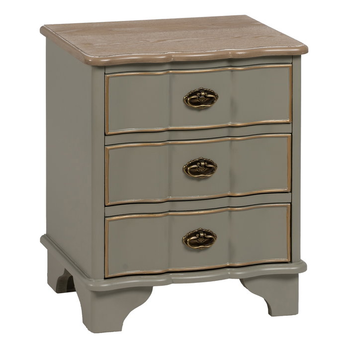 Mesita Taupe Madera 50 X 35 X 60 cm
