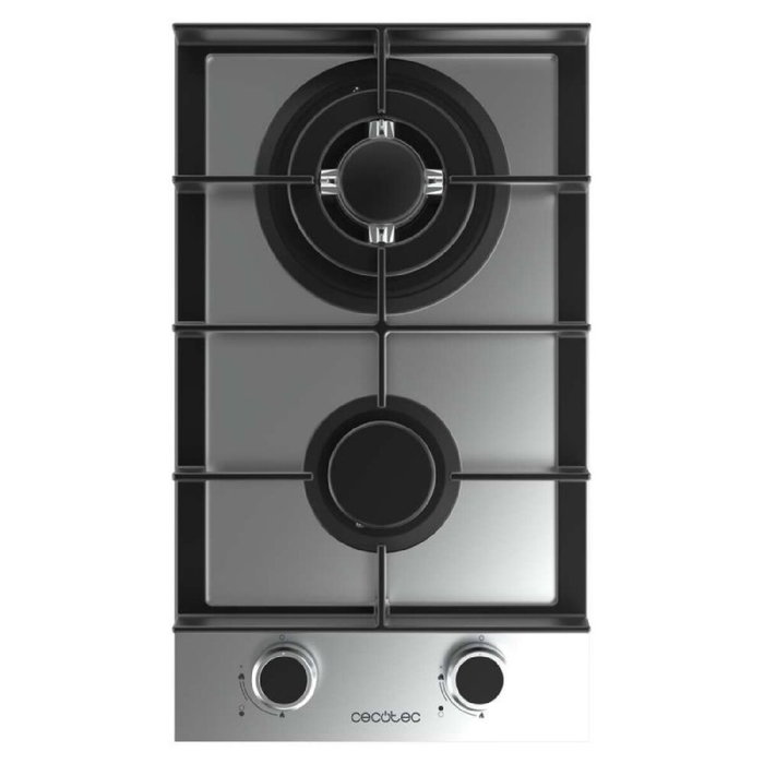 Cecotec Placa de gas 2 fuegos Bolero Squad G 2400F 5200W Inox hierro fundido tripe corona Cecotec Placa de gas 2 fuegos Bolero Squad G 2400F 5200W Inox hierro fundido tripe corona