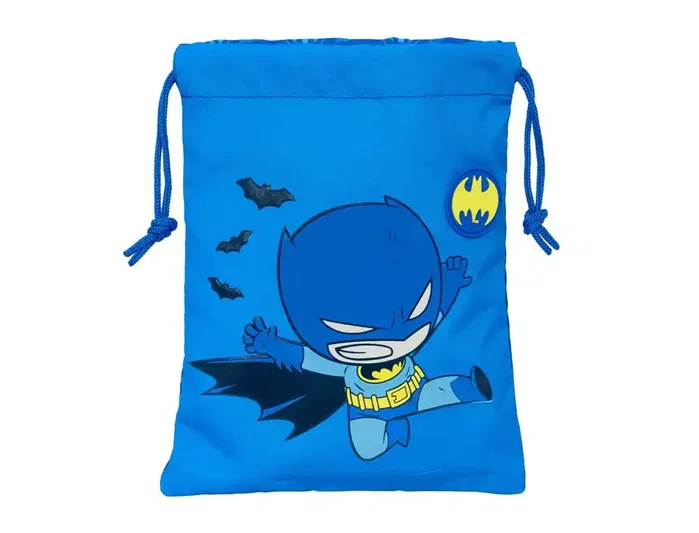 Safta Saquito Merienda Batman Preescolar 20x25 cm
