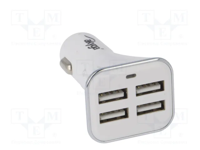 AKYGA Alimentador USB con 4 puertos USB A para coche AKYGA Alimentador USB con 4 puertos USB A para coche