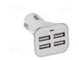 AKYGA Alimentador USB con 4 puertos USB A para coche