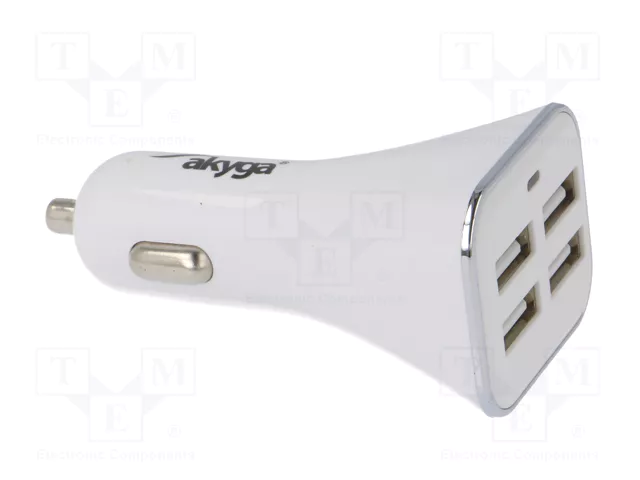 AKYGA Alimentador USB con 4 puertos USB A para coche AKYGA Alimentador USB con 4 puertos USB A para coche