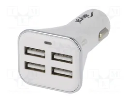 AKYGA Alimentador USB con 4 puertos USB A para coche