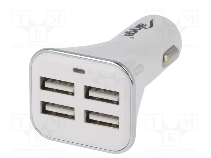 AKYGA Alimentador USB con 4 puertos USB A para coche AKYGA Alimentador USB con 4 puertos USB A para coche