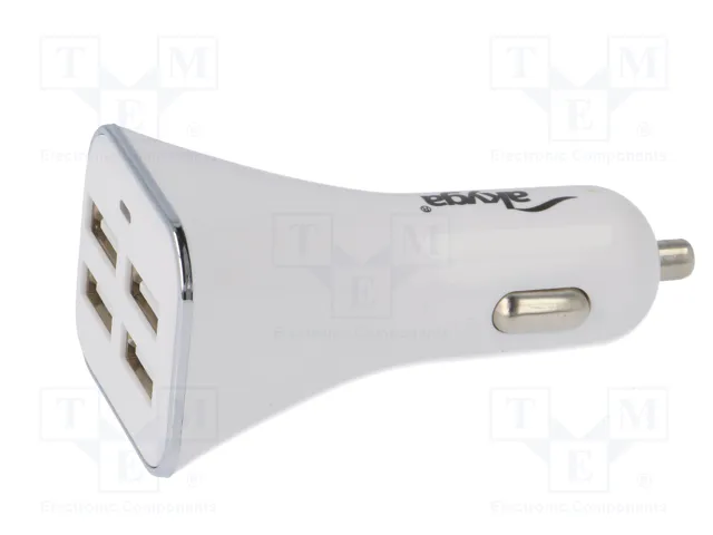 AKYGA Alimentador USB con 4 puertos USB A para coche AKYGA Alimentador USB con 4 puertos USB A para coche