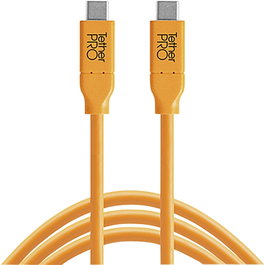 Tether Tools USB-C a USB-C 4,60m Naranja