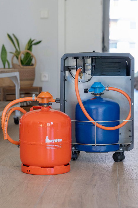 BUTSIR MINI Estufa de Gas Llama Azul Gris Mate