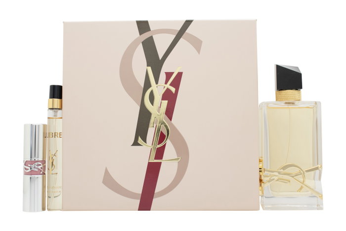 Yves Saint Laurent Libre Gift Set 90ml EDP + 10ml EDP + 3.2g Loveshine Lipstick - 44 Nude Lavalière Yves Saint Laurent Libre Gift Set 90ml EDP + 10ml EDP + 3.2g Loveshine Lipstick - 44 Nude Lavalière