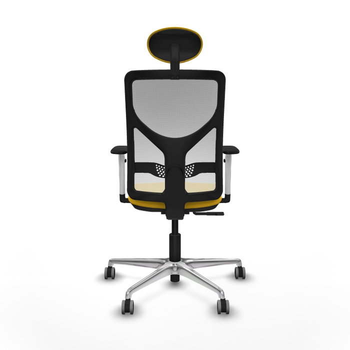 PIQUERAS Y CRESPO Silla de oficina Motilla con mecanismo Sincro, Amarillo y Blanco PIQUERAS Y CRESPO Silla de oficina Motilla con mecanismo Sincro, Amarillo y Blanco