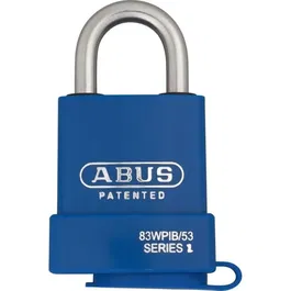 Abus 83WPIB/53 Candado Resistente a la Intemperie Arco de Acero Inoxidable Cilindro Intercambiable