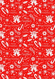 BASIKA Papel de Regalo Bobina Navidad 31 cm x 80 m (2 Kg aprox.)