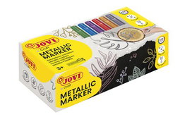 JOVI Rotulador Fibra Decor Metálico Surtido Caja de 24