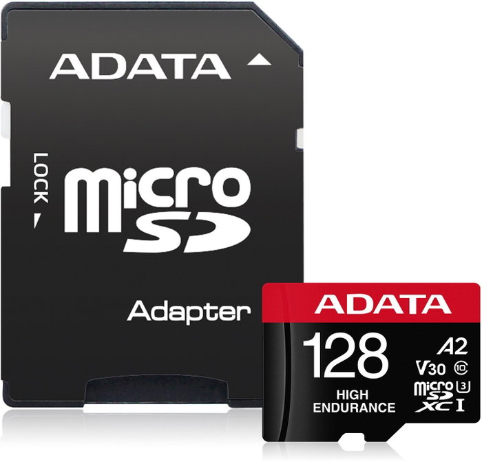 Adata Tarjeta microSD 128GB Cl10 UHS-I U3 V30s con adaptador SD