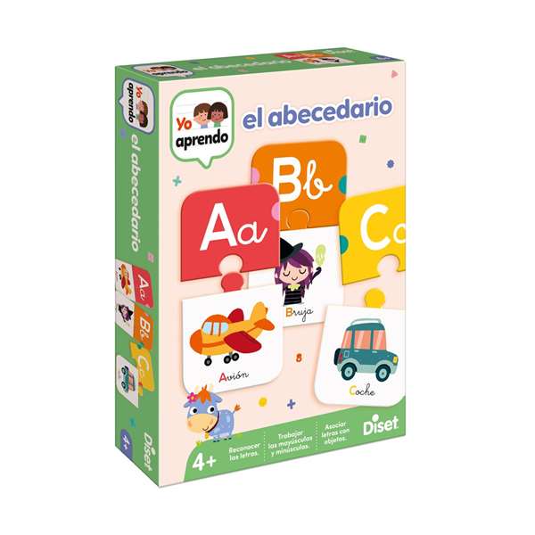Diset Juego Educativo El Abecedario Castellano con 27 Puzzles para 4 Años