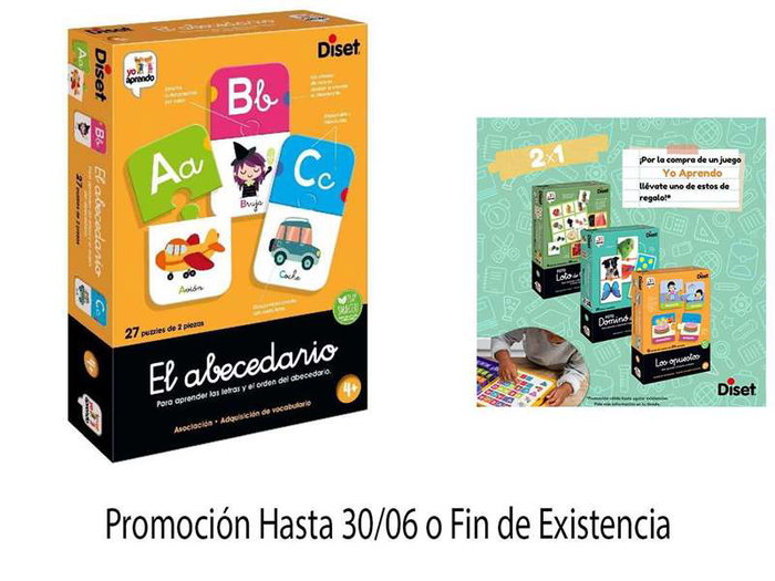 Diset Juego Educativo El Abecedario Castellano con 27 Puzzles para 4 Años