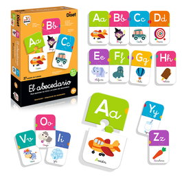 Diset Juego Educativo El Abecedario Castellano con 27 Puzzles para 4 Años