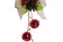 DKD Home Decor Colgante Navidad Tradicional Metal PVC Rojo Blanco 24 Unidades 3 x 21 x 12.5 cm