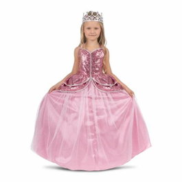 My Other Me Disfraz Princesa Rosa con Tiara, Vestido y Enagua Talla 7-9 Años