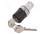 SIEMENS Interruptor rotativo con llave 22mm Negro
