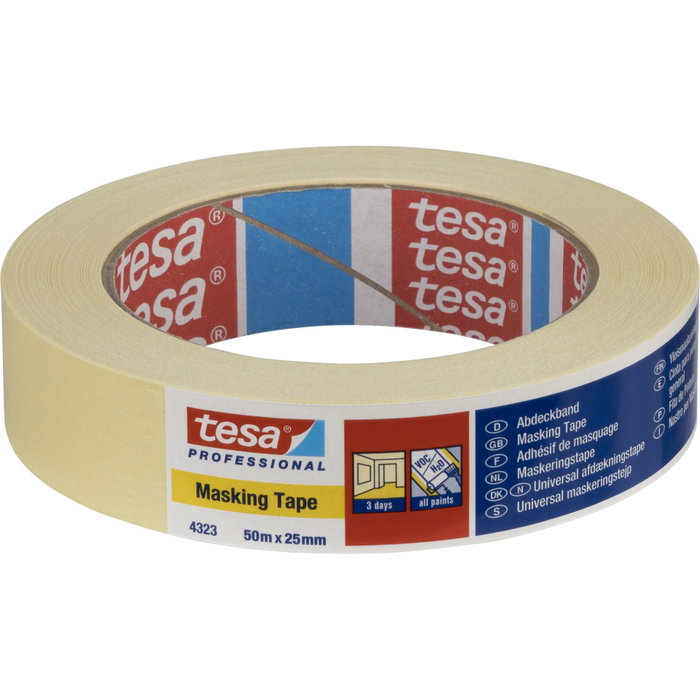 Tesa Cinta de pintor 25 mm x 50 m Beige