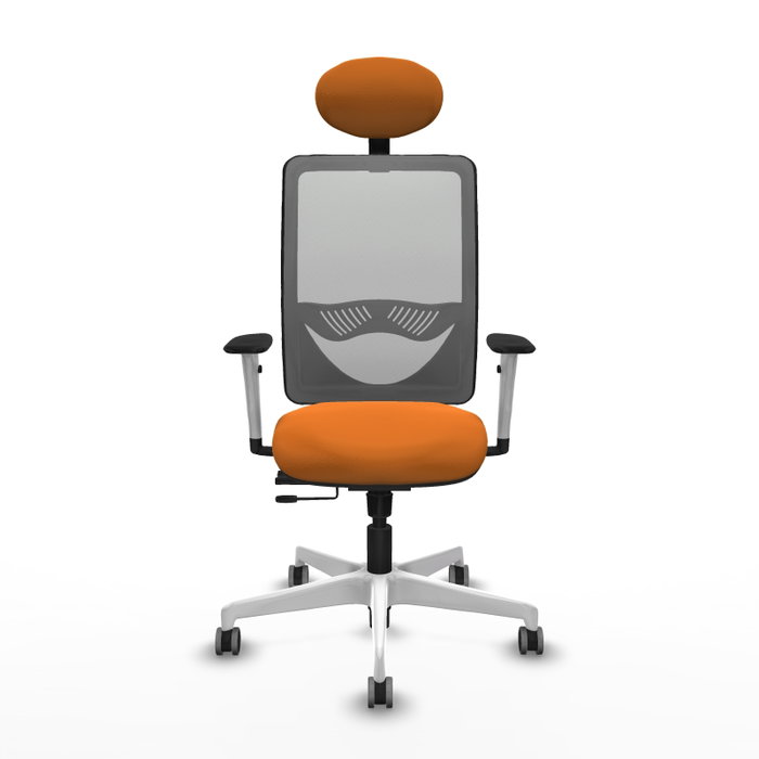 PIQUERAS Y CRESPO Silla de oficina Zulema Naranja y Gris PIQUERAS Y CRESPO Silla de oficina Zulema Naranja y Gris