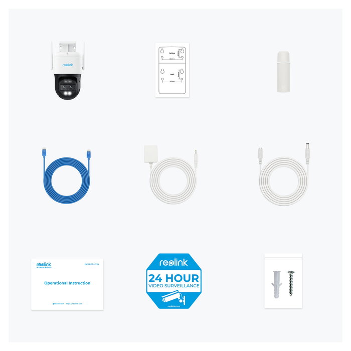 Reolink WCTMXPT4K04 Cámara IP Exterior WiFi 4K Google Assistant Inalámbrico IP65 Visión Nocturna 30m