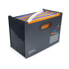 Bastidor Carpetas Colgantes Rapesco Antibacteriano Supafile A4 13 Pocket Multicolres (1300 Hojas) Negro