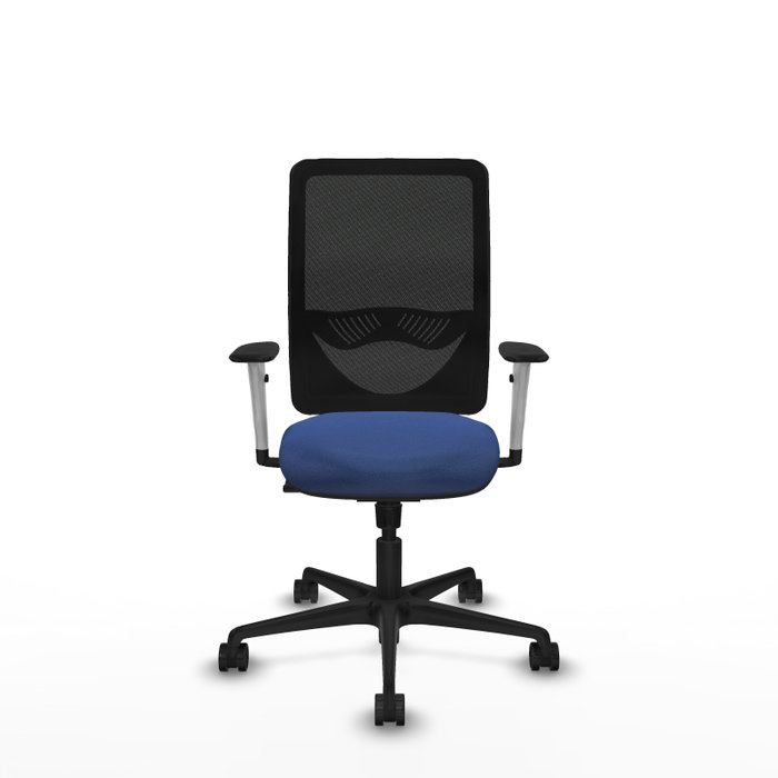 PIQUERAS Y CRESPO Silla de oficina Zulema con mecanismo Sincro, Azul marino y Negro