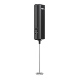 Edm Espumador de Leche Eléctrico Negro Varilla Acero Inoxidable