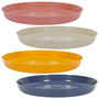 Tom et Zoe Juego de 4 Platos para Bebé Puericultura Polipropileno Diámetro 18,5 cm