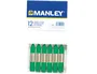 Manley Lápices de cera unicolor verde natural n.21 caja de 12 unidades
