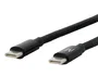 Mobilis 001389 Cable USB C a USB C - 1 Metro - USB 2.0 - Carga Rápida 100W - Negro