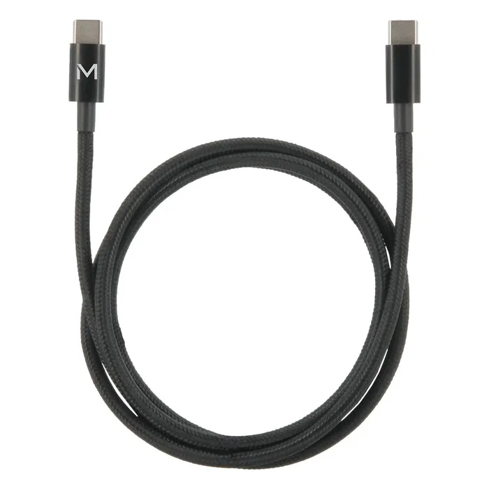 Mobilis Cable USB C a USB C 1m 100W Negro Mobilis Cable USB C a USB C 1m 100W Negro