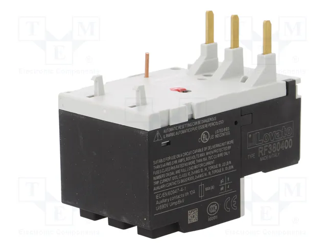 LOVATO ELECTRIC Relé térmico RF38 2,5÷4A con agarres de tornillo LOVATO ELECTRIC Relé térmico RF38 2,5÷4A con agarres de tornillo