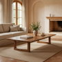 Ixia Mesa de Centro de Madera de Acacia Marrón 150 x 70 x 30 cm