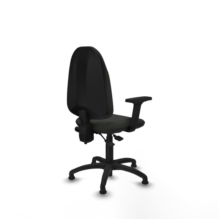 PIQUERAS Y CRESPO Silla de oficina Algarra Negra con Brazos 2D PIQUERAS Y CRESPO Silla de oficina Algarra Negra con Brazos 2D