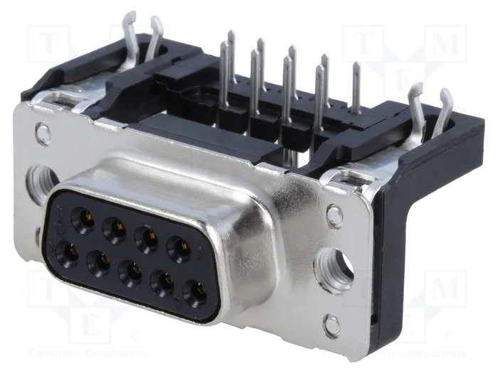 HARTING Conector D-Sub 9 pines hembra para PCB HARTING Conector D-Sub 9 pines hembra para PCB