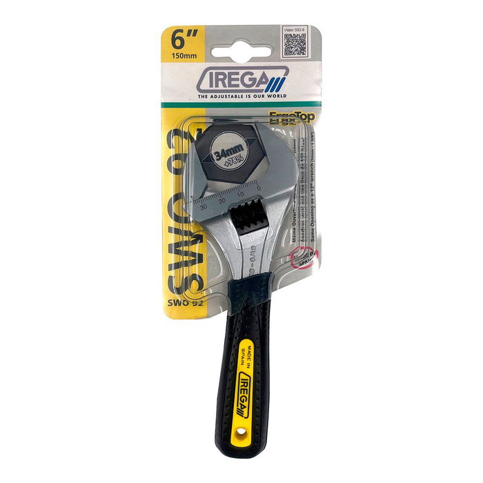 Irega Llave Ajustable 92/cbe-6 Pulg Acero Cromo Vanadio Empuñadura Ergonómica Irega Llave Ajustable 92/cbe-6 Pulg Acero Cromo Vanadio Empuñadura Ergonómica