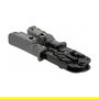 DeLOCK Crimpzange, Herramienta de Prensa para Conectores RJ45 RJ12 RJ11 RJ10 con Abisolierer y Tester de Red, 8P 6P 4P, Combinada, Negro y Verde