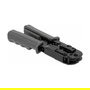 DeLOCK Crimpzange, Herramienta de Prensa para Conectores RJ45 RJ12 RJ11 RJ10 con Abisolierer y Tester de Red, 8P 6P 4P, Combinada, Negro y Verde