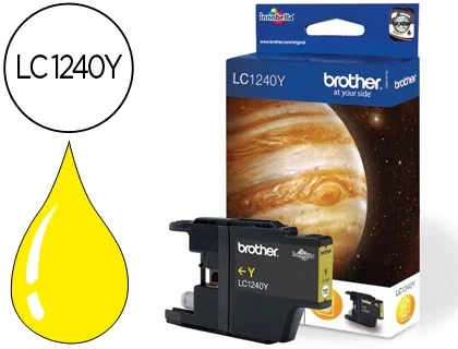 Brother Cartucho de Tinta LC-1240Y Amarillo 600 Páginas
