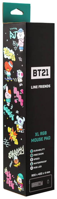 BT21 LED XXL Alfombrilla de Ratón 90 x 40 cm
