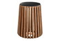 DKD Home Decor Mesita Auxiliar de Mármol y Mango Negro y Natural