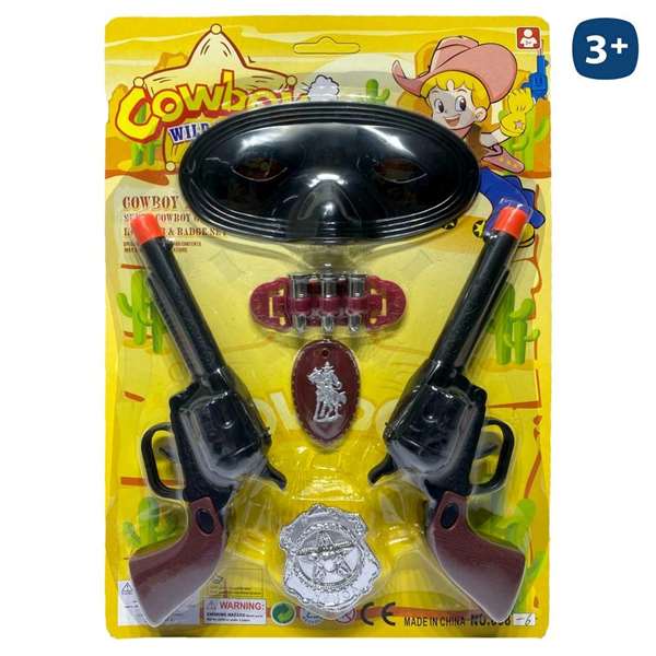 My Other Me Pistola Vaquero con Antifaz y Accesorios 22x31 cm