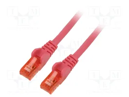 GOOBAY Patch cord Cat 6 U/UTP 7,5m rosa